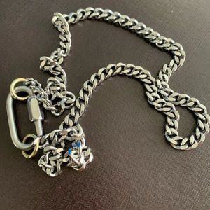 OBO: Flat curb chain necklace